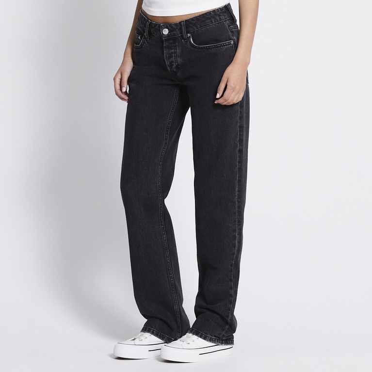 Low waist straight jeans "Icon" Black Used